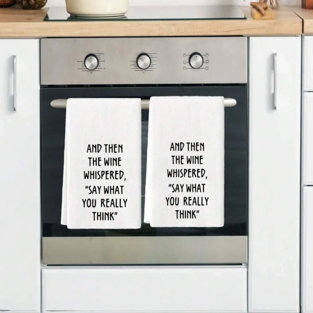Wine Quote Hand Towels 2 Pack